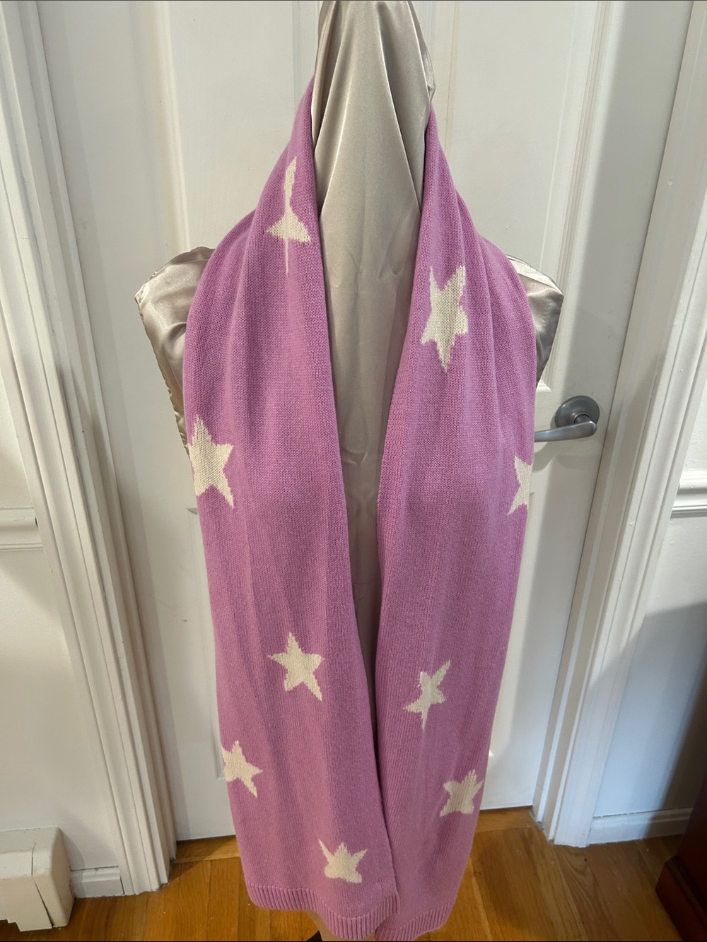 Talbots Lilac Star Knit Scarf for Kids